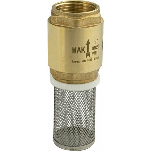 МАК - Обратный клапан с сеткой 1 полностью латунный 1155₽