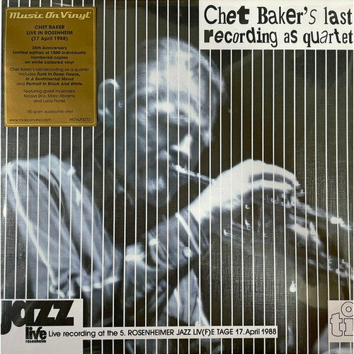 виниловая пластинка chet baker live in florence 1956 vinyl 1 lp Baker Chet Виниловая пластинка Baker Chet Live In Rosenheim