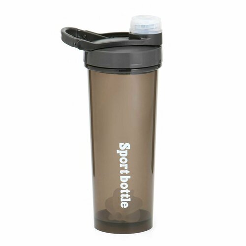 фото Шейкер, 700 мл, 9.2 х 18 см, черный denco store