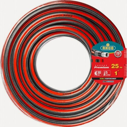 Изображение товара Шланг садовый Raco PREMIUM пятислойный 1", 40 атм, 25 м, 40300-1-25_z01