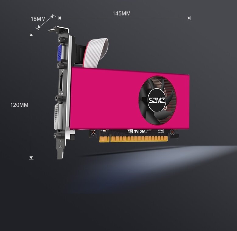 Видеокарта NVIDIA GeForce GT740 4 ГБ, DDR5, VGA, DVI, HDMI, 993MHz, 128 bit — фото 2