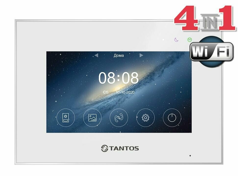 Marilyn HD Wi-Fi IPS (white) Монитор видеодомофон 7 дюймов Tantos