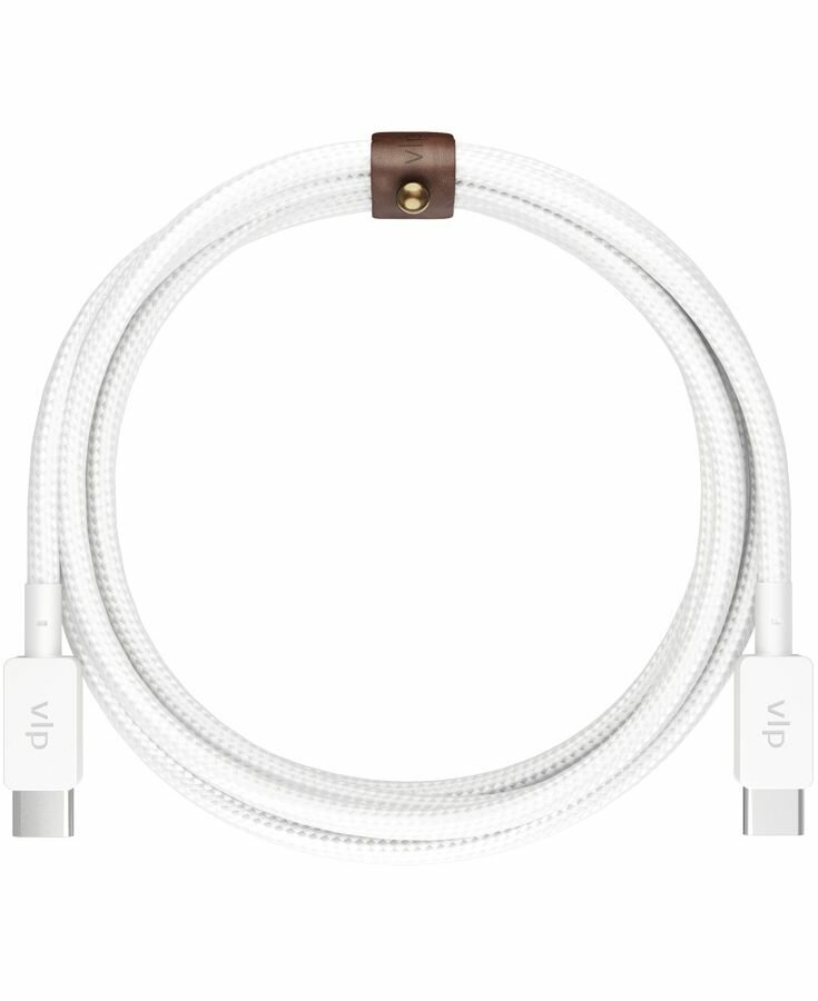 Кабель VLP Nylon Cable USB-C 1,2 м белый - фото №1