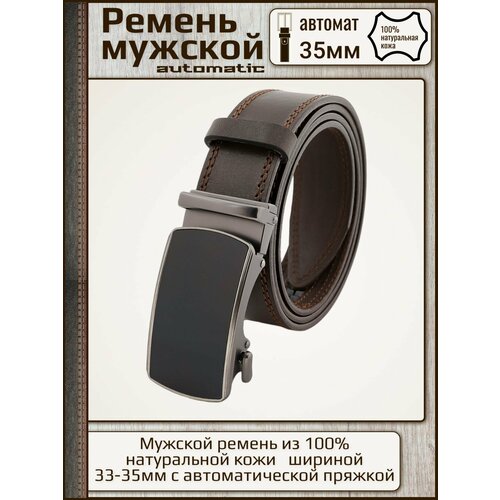 фото Ремень , размер 110, коричневый aksy belt