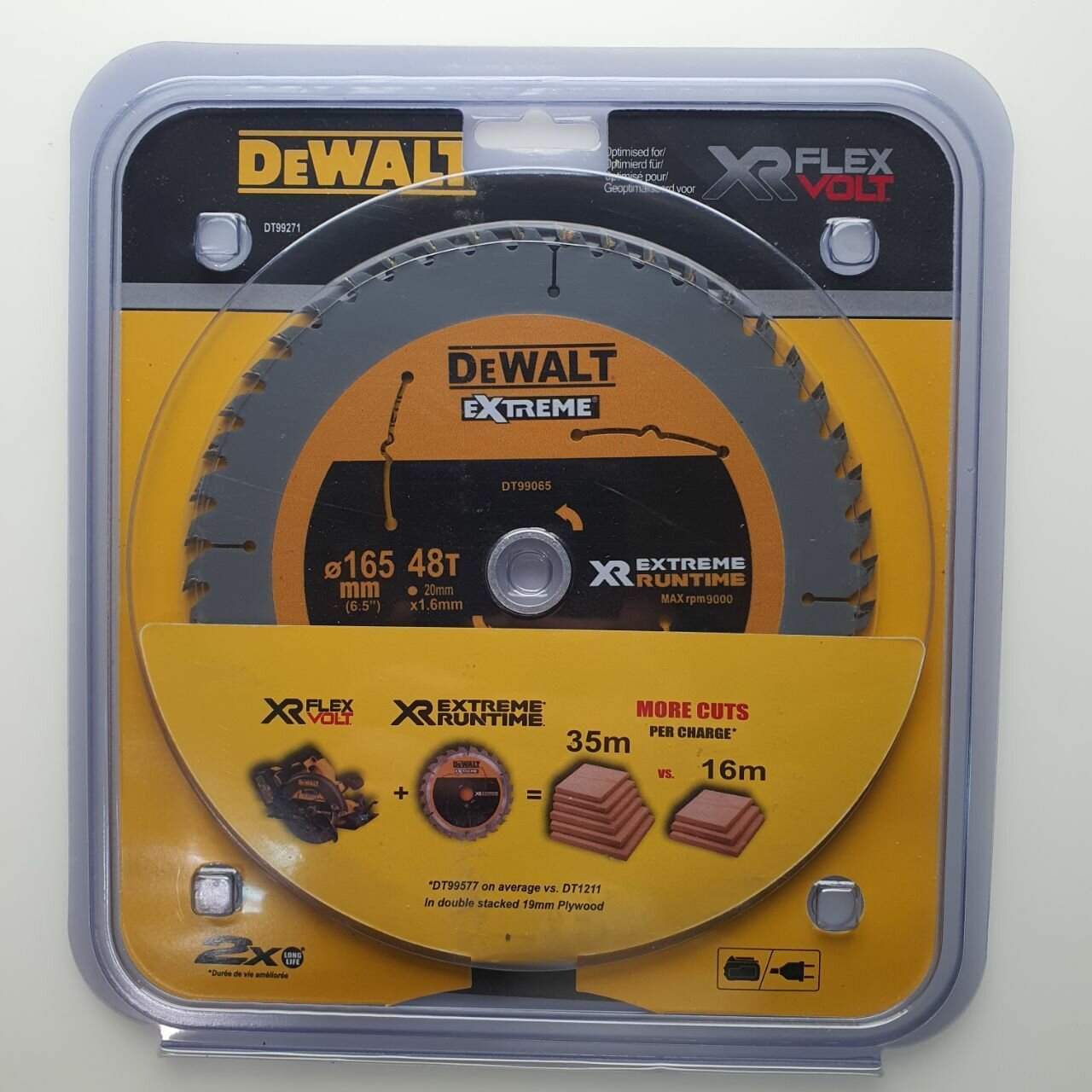 фото Пильный диск DeWalt 165*20*48 зубьев Flex Volt