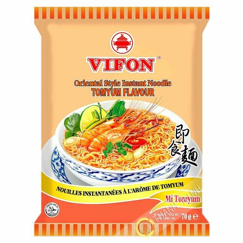 Лапша пшеничная быстрого приготовления VIFON (вифон) со вкусом том ям 70гр. 30шт