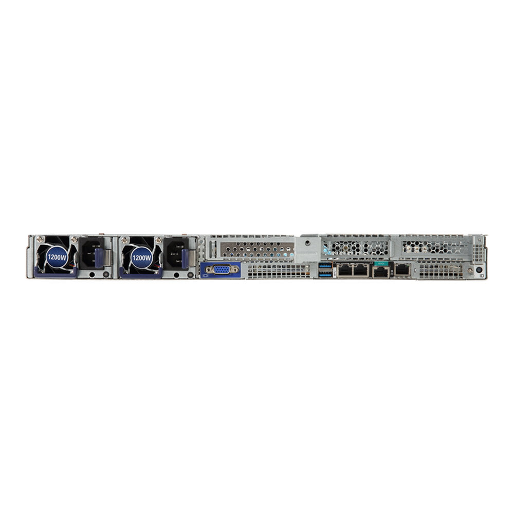 Сервер GIGABYTE R181-340 (rev 100) без процессора/без ОЗУ/без накопителей/количество отсеков 35" hot swap: 4/2 x 1200 Вт/LAN 1 Гбит/c