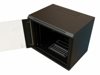 Шкаф WRLINE Шкаф коммутационный WRLINE настенный, стеклянная передняя дверь, 15U — фото 4