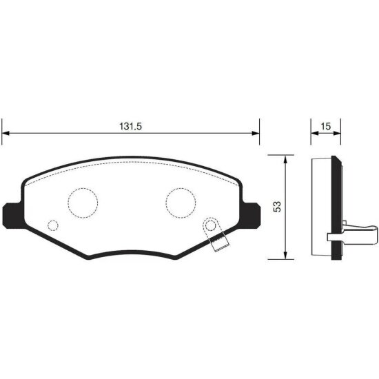 Колодки тормозные передние Sangsin Brake для CHERY AMULET 1.6 06-, 4 шт