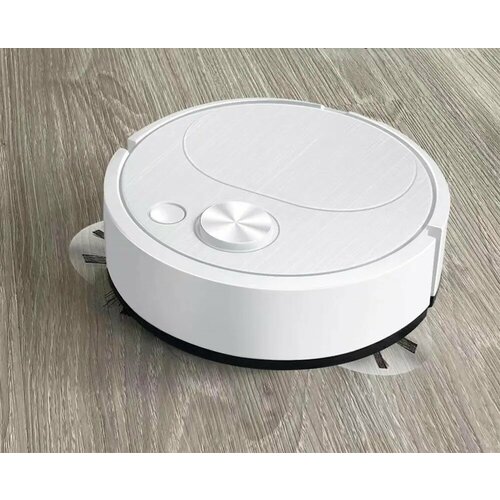 Компактный робот пылесос с влажной уборкой белый 162700₽