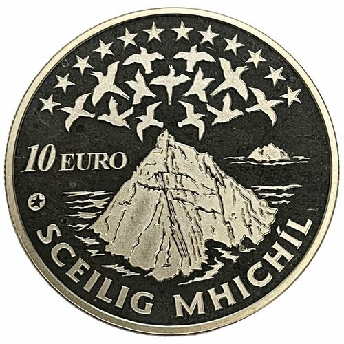 Ирландия 10 евро 2008 г. (Остров Скеллиг-Майкл) (Proof)