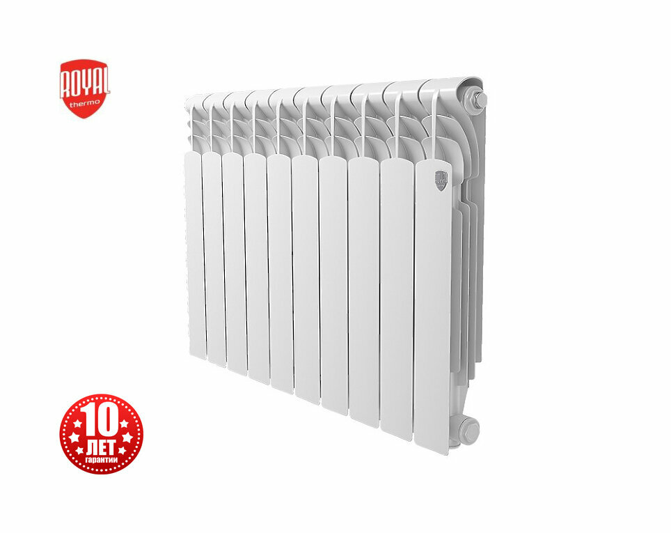 Радиатор секционный алюминиевый Royal Thermo Revolution 500 2.0 - 10 секц.
