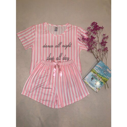 Пижама , размер М, розовый