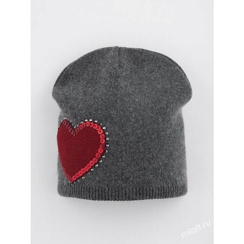 фото Шапка mialt, размер 52-54, серый