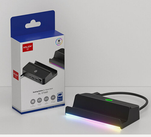 Изображение товара Док-станция RGB 5 в 1 для Steam Deck, Nintendo Switch, Rog Ally, Подставка и Зарядка для приставки