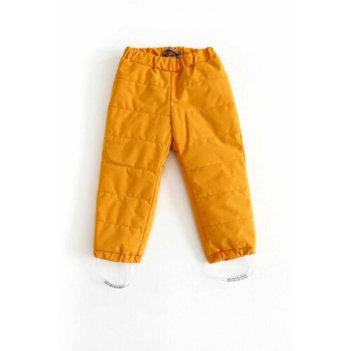 Брюки MINIDINO Зимние мембранные штаны, размер 122, желтый