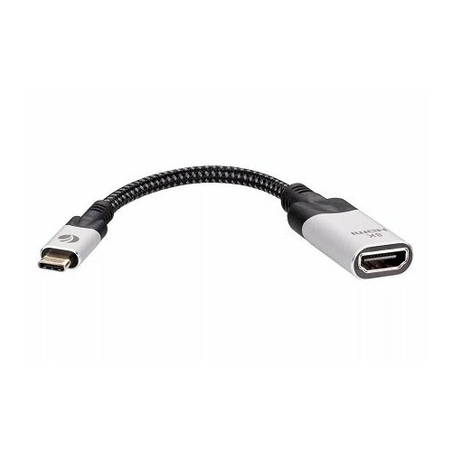 Aдаптер USB 3.1 Type-Cm --> HDMI A(f) 8K@60Hz, 0.15m , Alum , VCOM переходник адаптер j5create jca379 usb c m usb c f hdmi f usb type a f 0 2 м белый