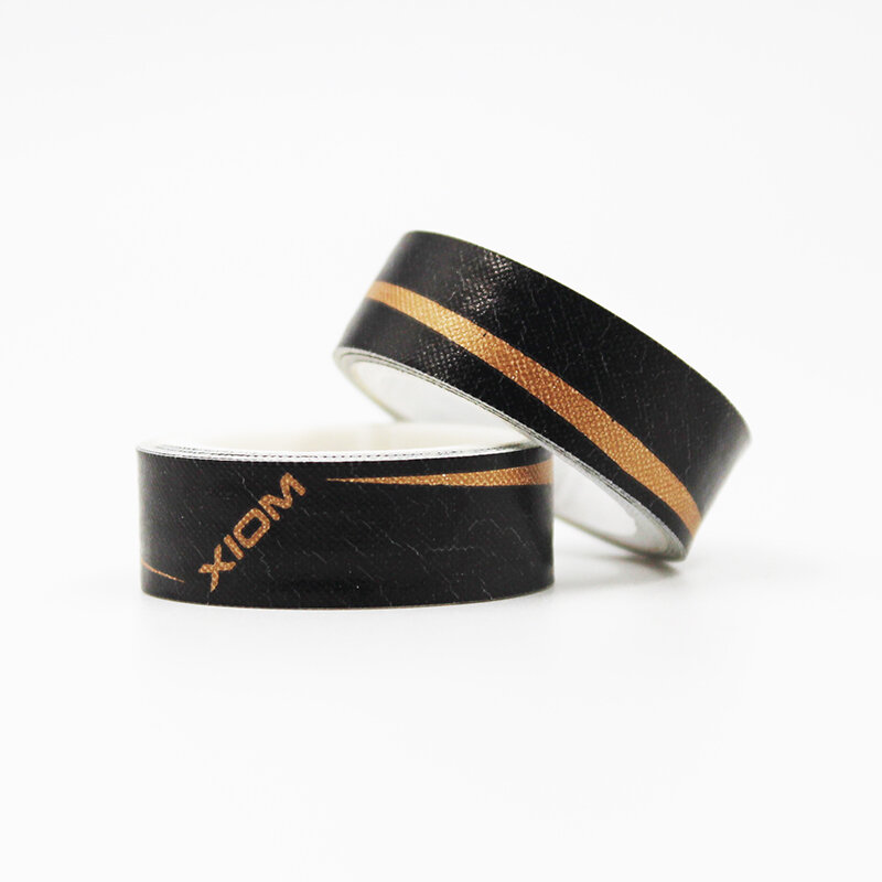 Торцевая лента для настольного тенниса XIOM 1m/12mm Plain, Black/Gold