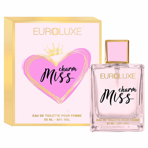 Euroluxe/Туалетная вода Miss charm женская 50 мл/ Парфюм женский пион мисс экхарт