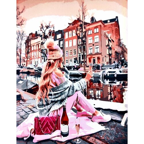Картина по номерам Paintboy Следуй за мной, путешествие по Амстердам в Голландии, 40 х 50 картина по номерам две картинки raduga paintboy следуй за мной гавайи
