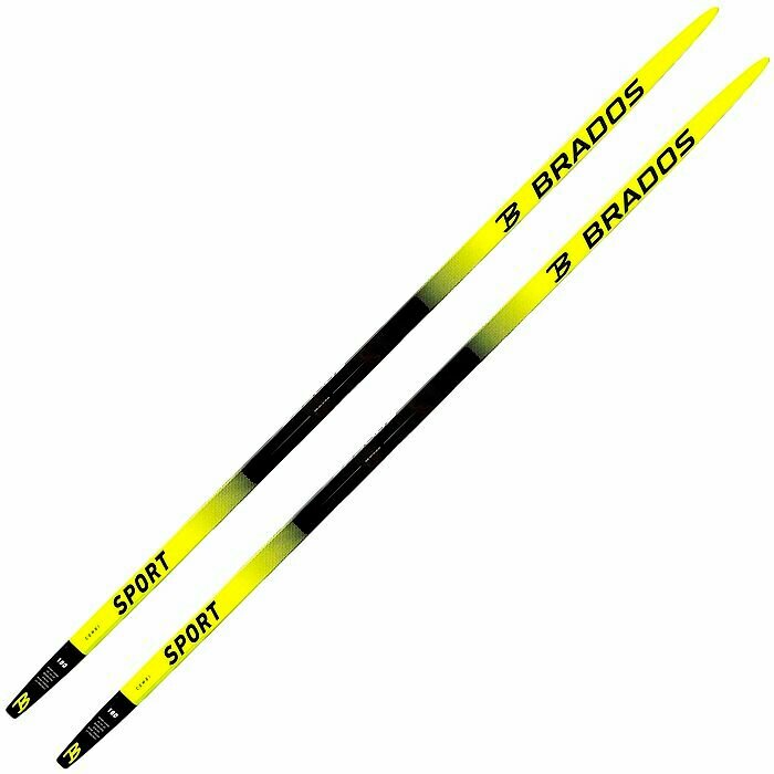 Лыжи беговые для взрослых и подростков STC Brados LS Sport Yellow 180 см