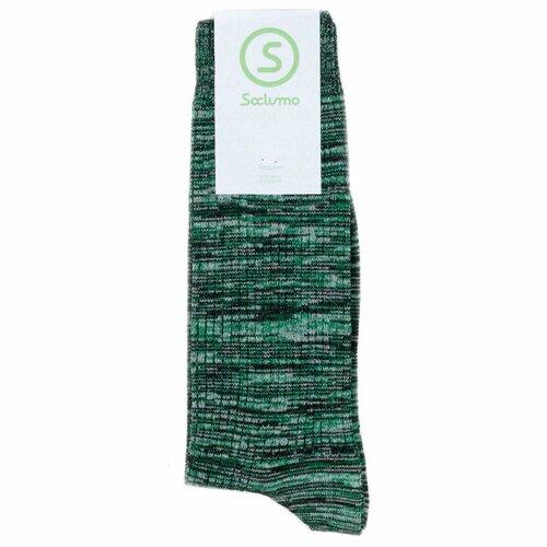 Носки Soclumo Soclumo-3-Mix, размер 35-40, зеленый, черный, белый