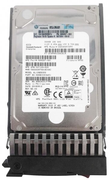 Жесткий диск 2.5" 300Gb 10000rpm HP SAS 507284-001 - фото №4