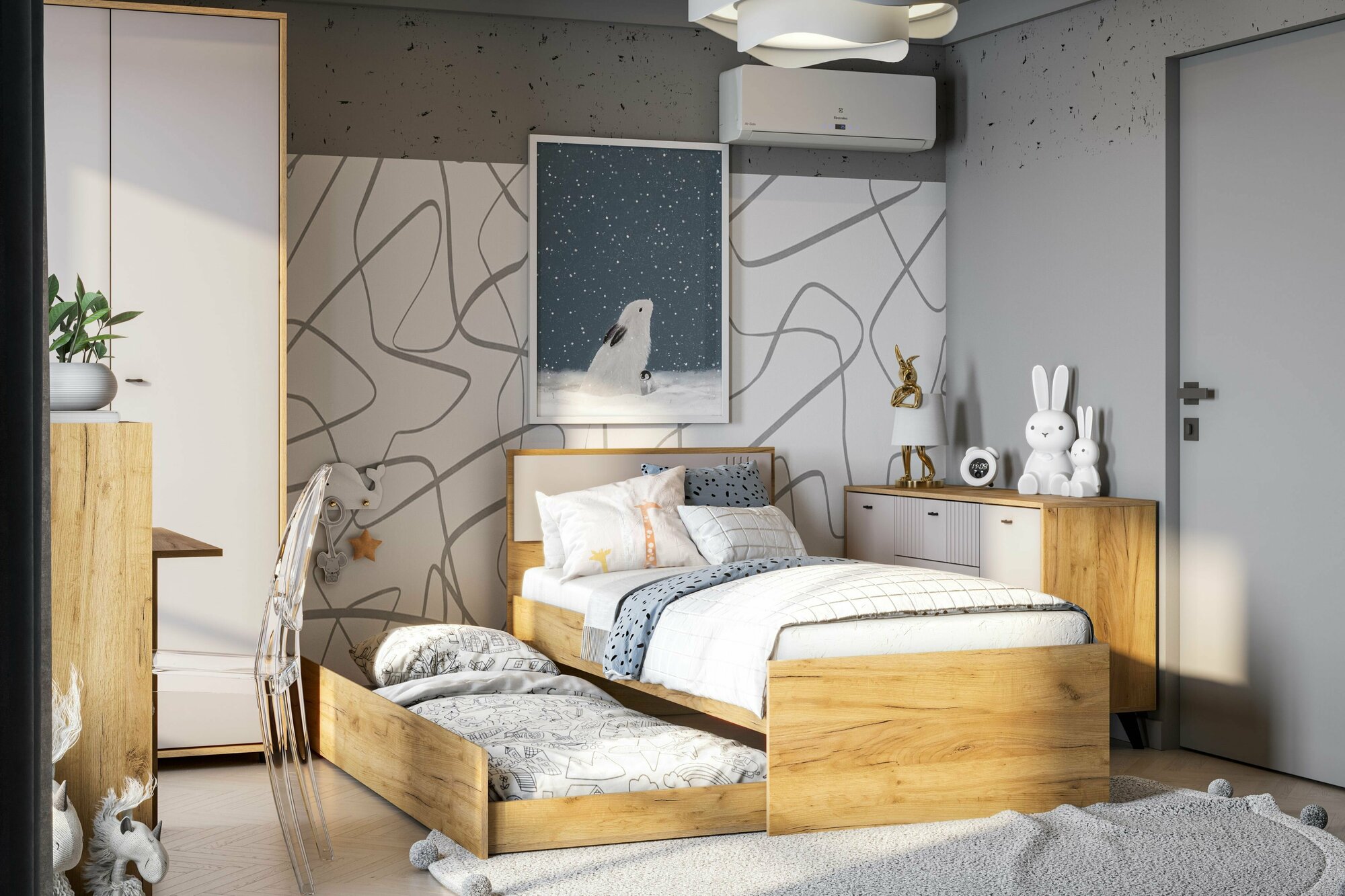 фото Кровать с основанием лайт и ящиком Тоскана 90х200