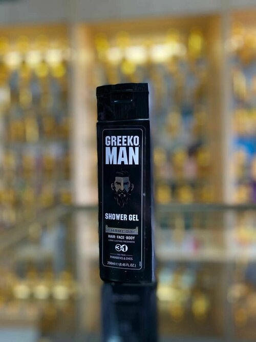 Greeko Man Shower Gel Гель для душа с активированным углем