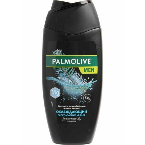 Palmolive Гель для душа + Шампунь, Охлаждающий, Расслабление мышц, 4 в 1, 250 мл. набор men s 3 250мл гель для душа 3 в 1 шампунь для волос с кондиционирующим эффектом кондиционер для волос с охлаждающим эффектом