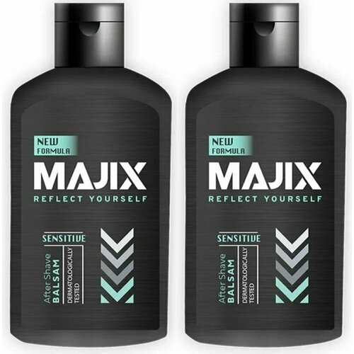 Majix Бальзам после бритья Sensitive, 250 мл, 2 штуки