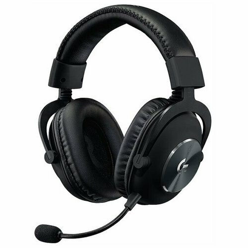 Наушники с микрофоном беспроводные Logitech G Pro X Lightspeed черные радиоканал 2234200₽