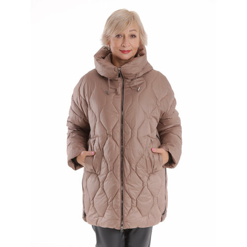 фото Куртка , размер 54, бежевый oumanyuhei