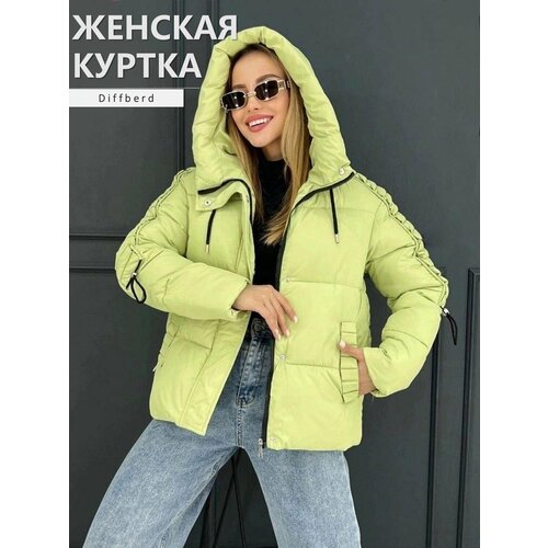 фото Куртка diffberd, размер 42, зеленый