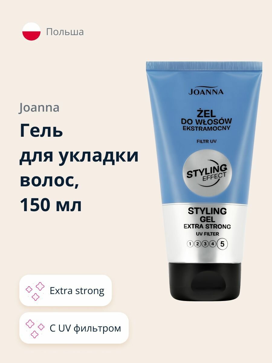 Гель для укладки волос JOANNA Extra strong 150 мл