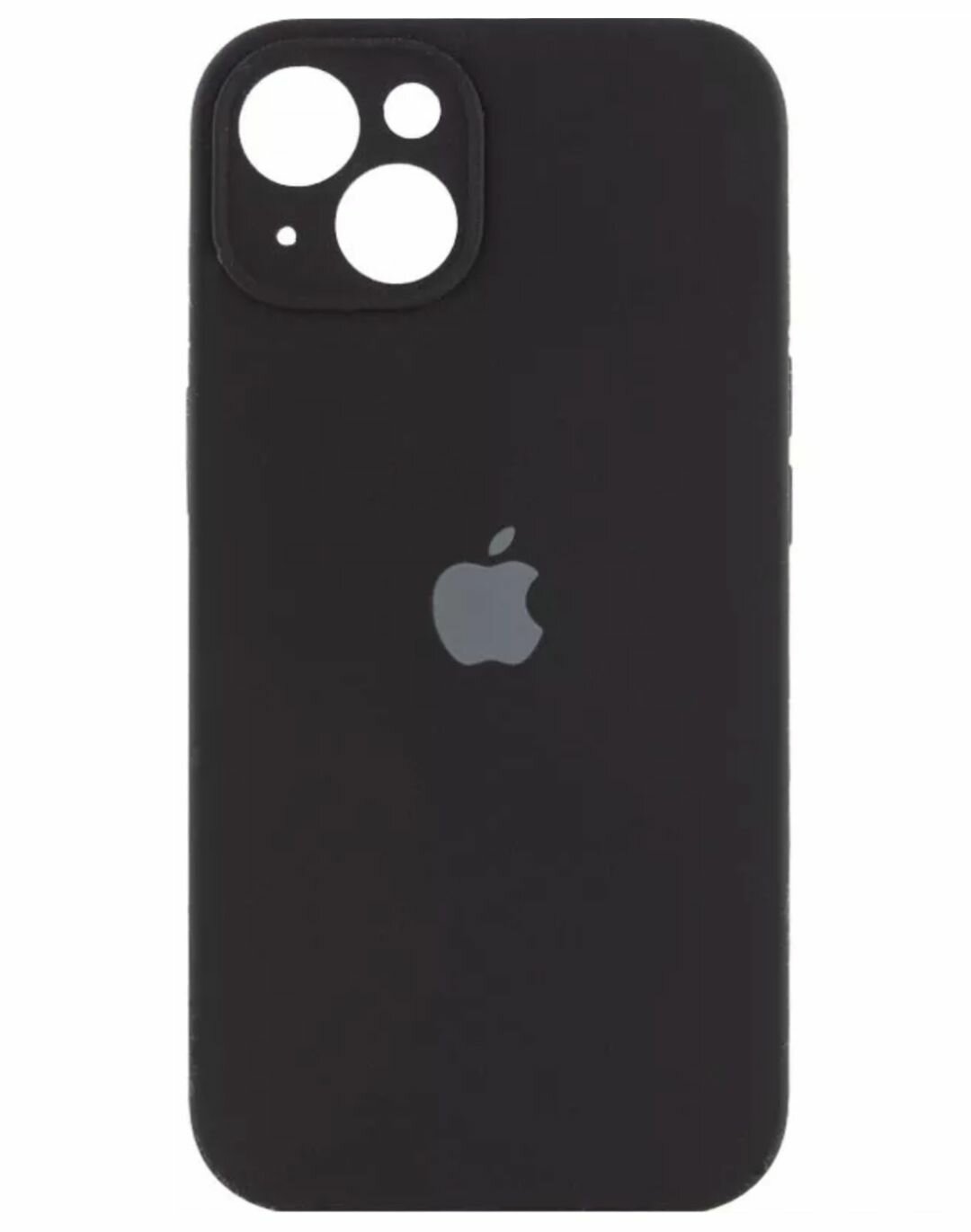 Чехол на айфон 13 под оригинальный чёрный , iphone 13 замша, утолщённый противоударный Silicone case