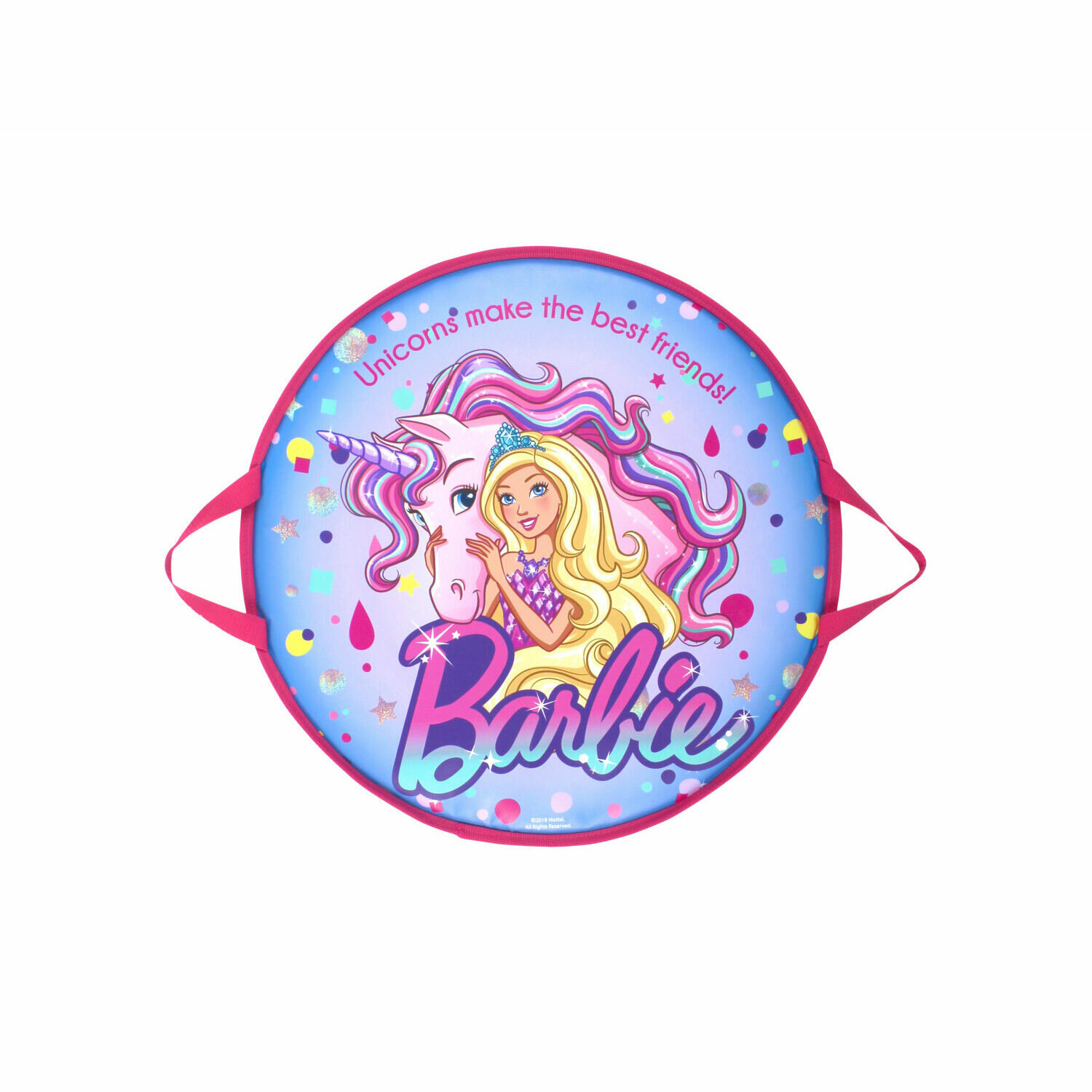 Ледянка 1 TOY Barbie Т14010, диаметр: 52 см, голубой