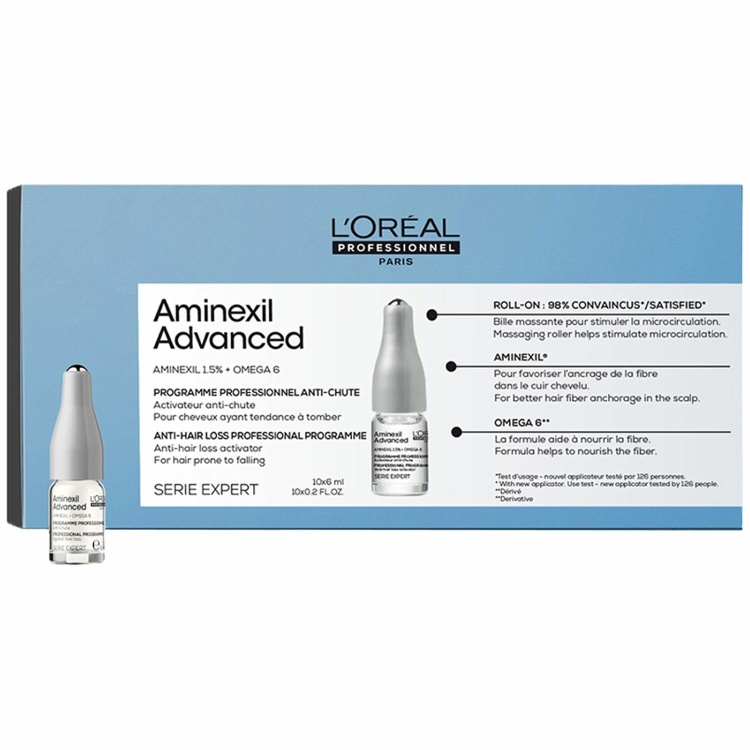 L'oreal Professionnel Программа Aminexil Advanced от выпадения волос Serie Expert Scalp Care, 10 ампул х 6 мл