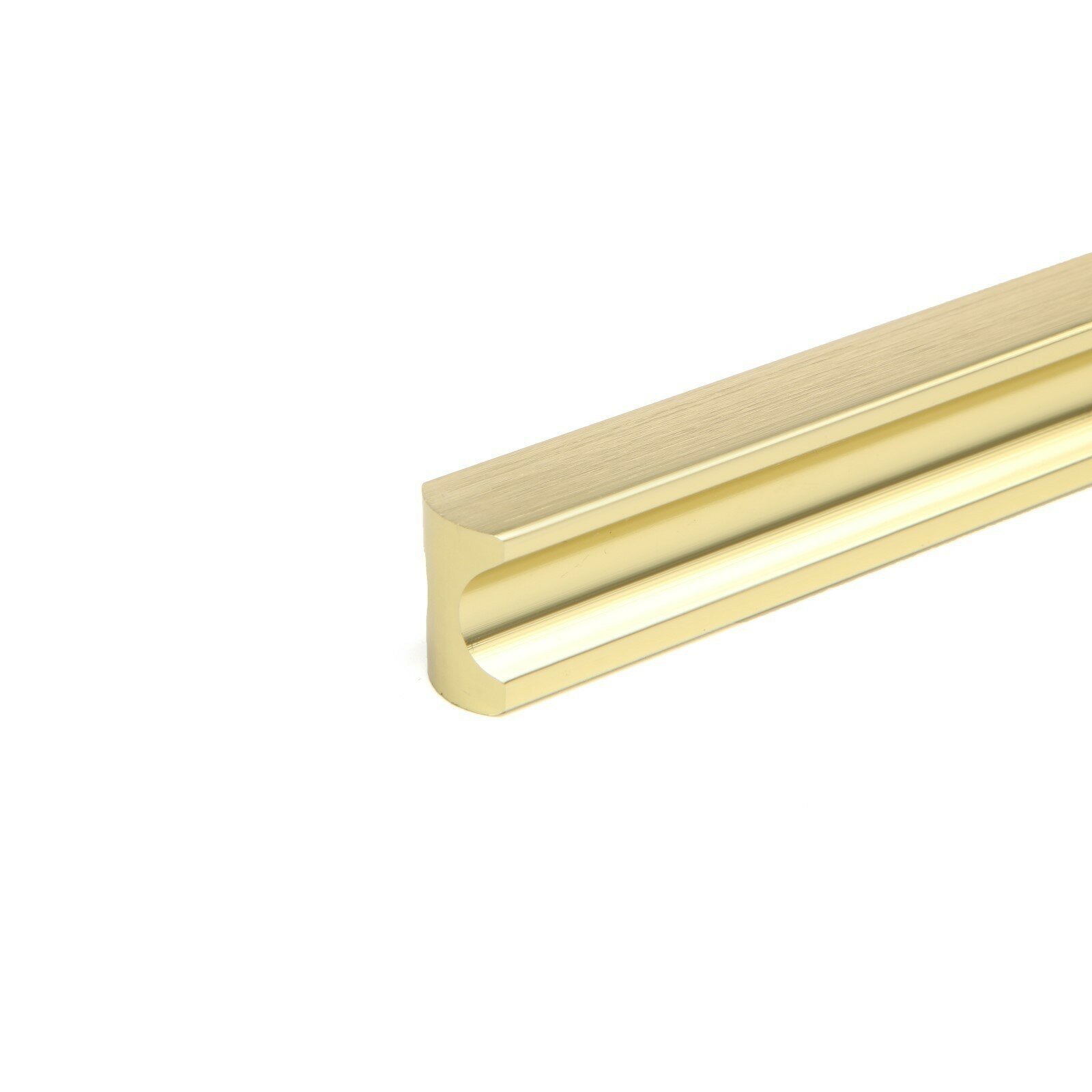 Ручка скоба RSC103, алюминий, м/о 128, цвет сатиновое золото - фотография № 5