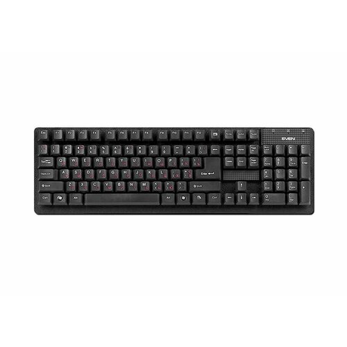 Проводная клавиатура SVEN STANDARD 301 USB черный 106300₽