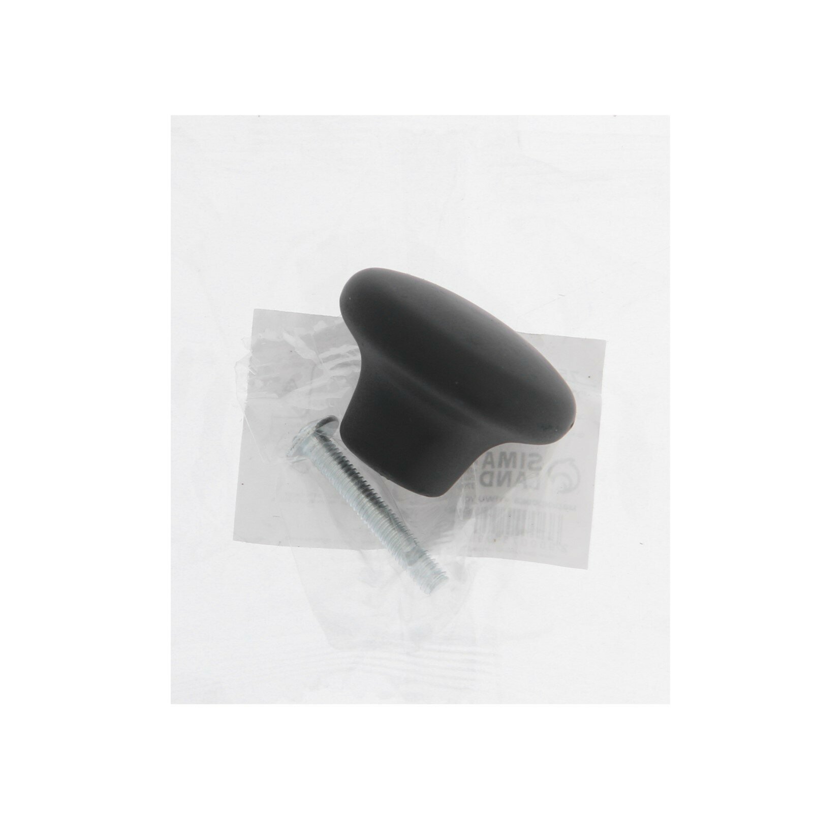 Ручка-кнопка CAPPIO, d:33 мм, цвет черный - фотография № 6