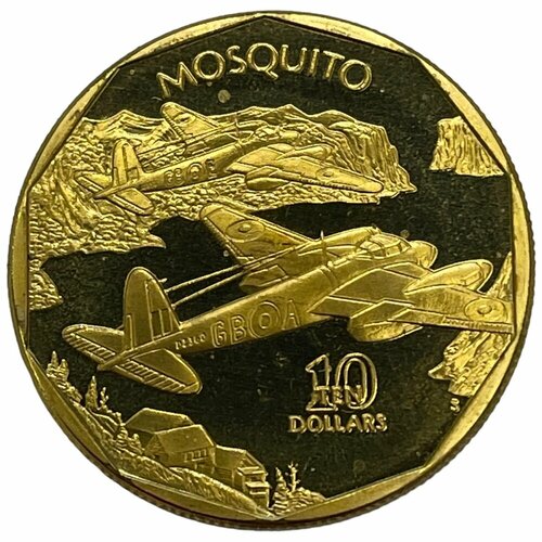 Маршалловы острова 10 долларов 1991 г. (Самолёты Второй Мировой войны - Mosquito)