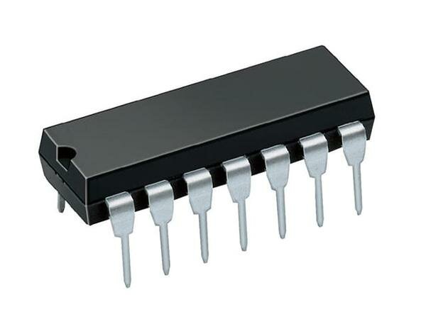 Микросхема TEXAS INSTRUMENTS CD4011BE IC: цифровая; NAND; Ch: 4; IN: 2; CMOS; THT; DIP14; CD4000, 1шт