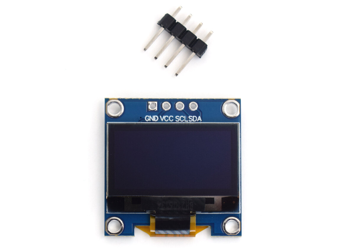 Модуль OLED 096" I2C IIC интерфейс голубой цвет 4pin (Arduino)