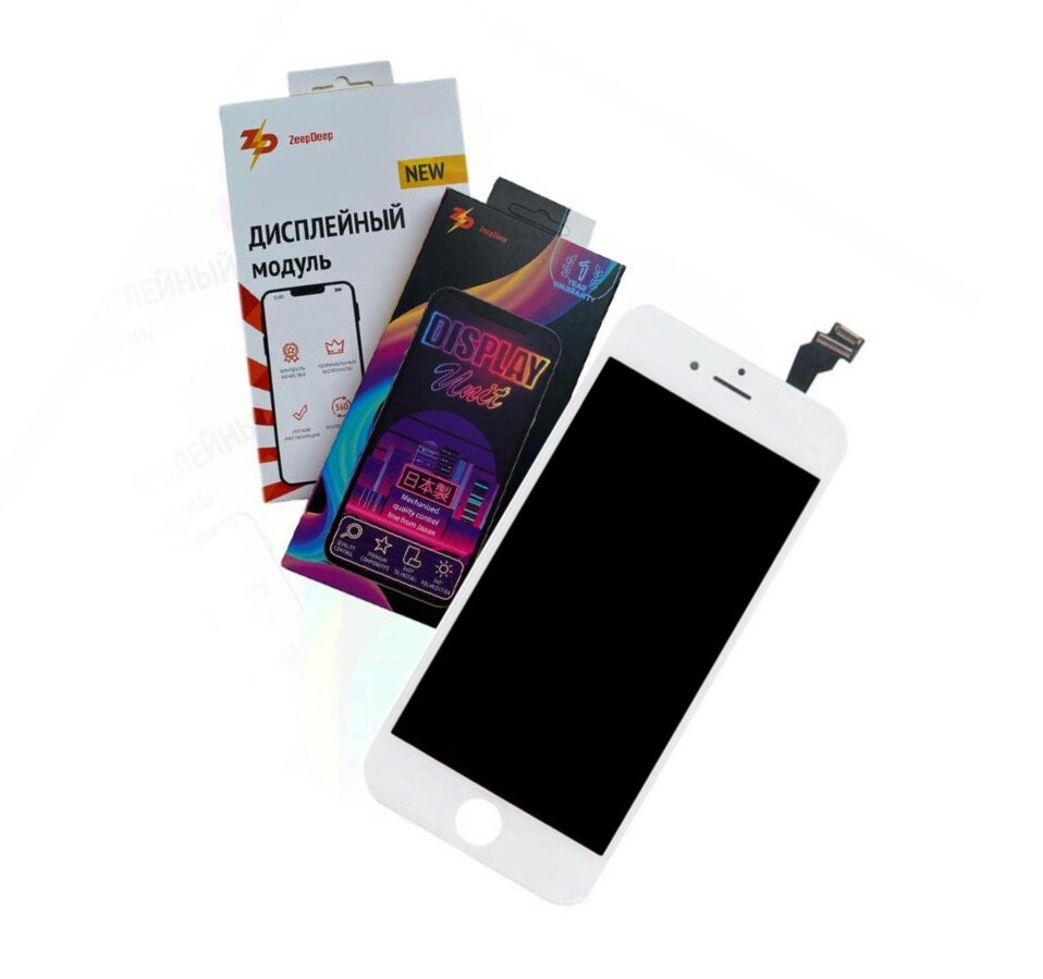 Display / Дисплей в сборе с тачскрином ZeepDeep PREMIUM для Apple iPhone 6 белый