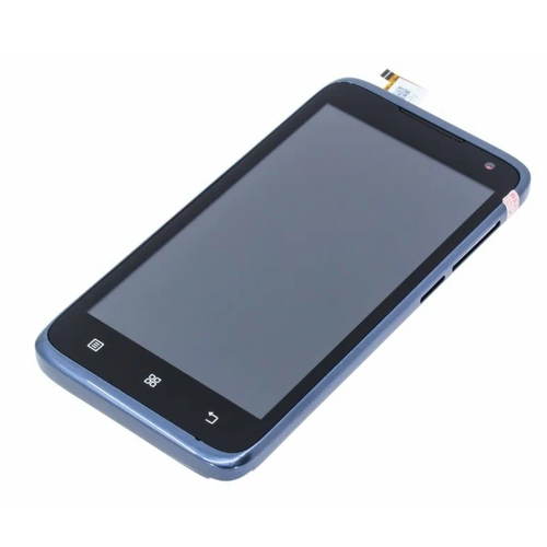Модуль (дисплей + тачскрин) для Lenovo A526 черный с синей рамкой тачскрин для lenovo a526 чёрный