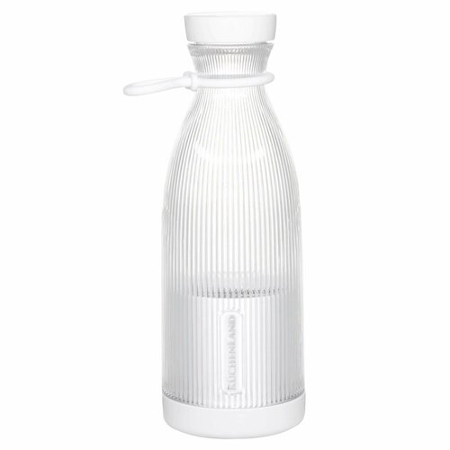 (W)Блендер персональный, 300 мл, портативный, пластик, белый, Бутылка, Ribby