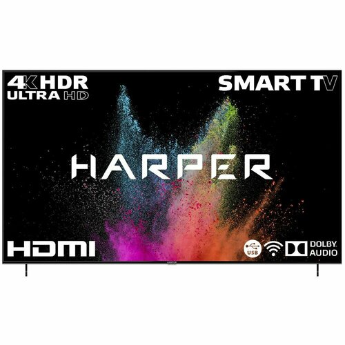 Harper 85U750TS (4K UHD 3840x2160, Smart TV) черный