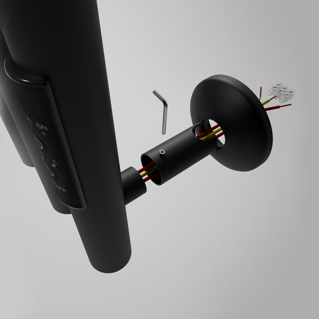Полотенцесушитель электрический Маргроид Inaro 120х12 R с крючками, черный матовый - фото №5