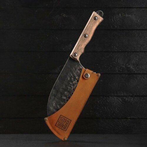 фото Кожаный чехол для ножа wild kitchen mikimarket